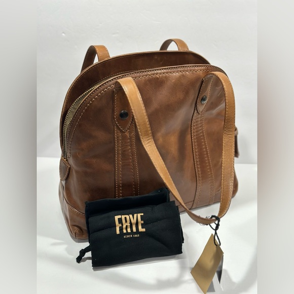Frye Melissa Domed Leather Satchel Bag - Picture 10 of 16
